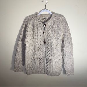 INISHOWEN 100% Wool Aran Irish Sweater
